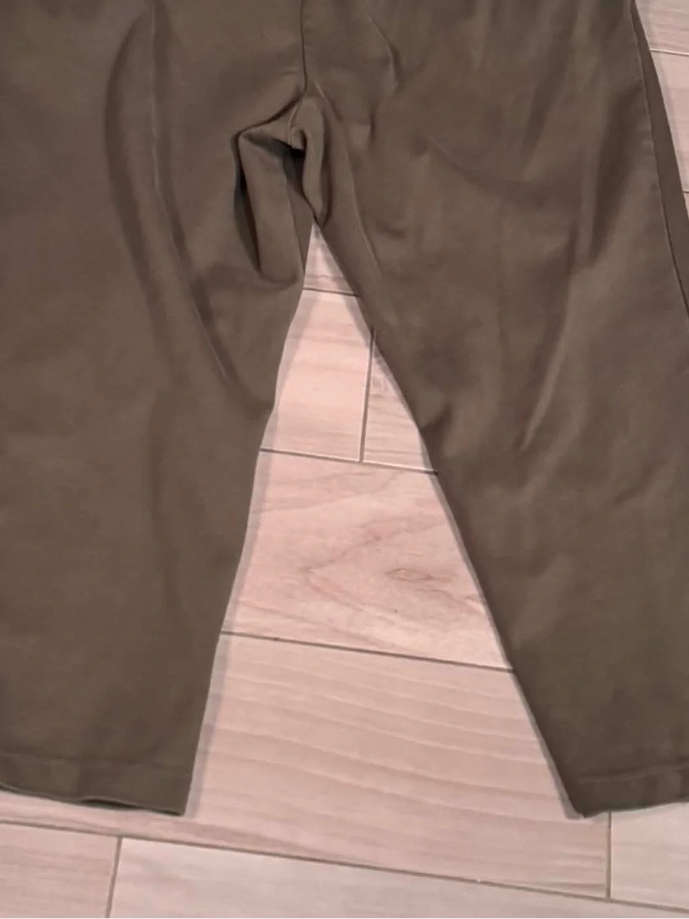 a new day Olive Green Elastic Waist Women's Jogger Pants WITH POCKETS SIZE XL